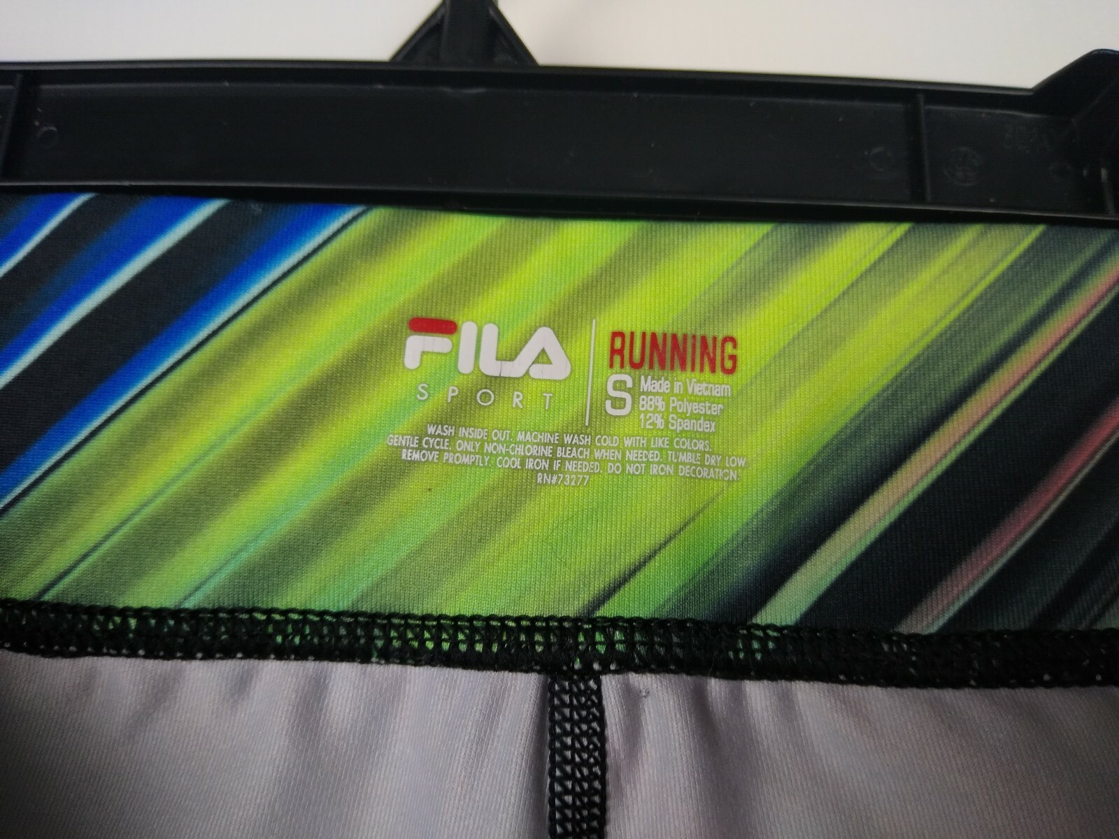 Pantalone Fila Sport Performance Running Capri Allenamento Atletico Arcobaleno Colorato Tg S