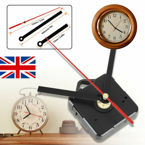 UK Quartz Clock Movement Silent Mechanism Motor DIY Wall Clock Part Repair Kit - Afbeelding 1 van 13