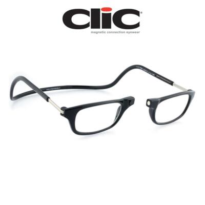 Magnetische Lesebrille Clic Classic Black Hoya Lens 100% Authentic Clic P