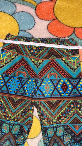 Colorful Leggings Kids S/M 6/7 LulaRoe Fuzzy Stretch Casual Pants - Picture 6 of 8