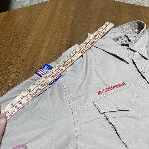 Boy Scouts Of America Shirt Mens XL Vented Uniform BSA Microfiber Scout New - Picture 7 of 9