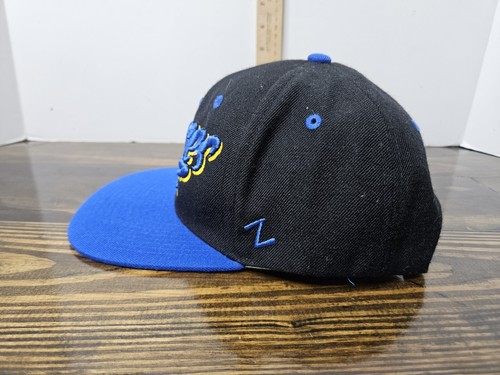 Vintage Black And Blue Buffalo Sabres Snapback Hat/Cap Zephyr NHL - Picture 4 of 8