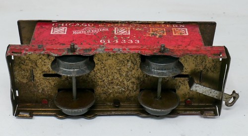 HAFNER Vintage O/O27 Tinplate Chicago & NorthWestern CNW 614333 Caboose Car - Picture 4 of 4