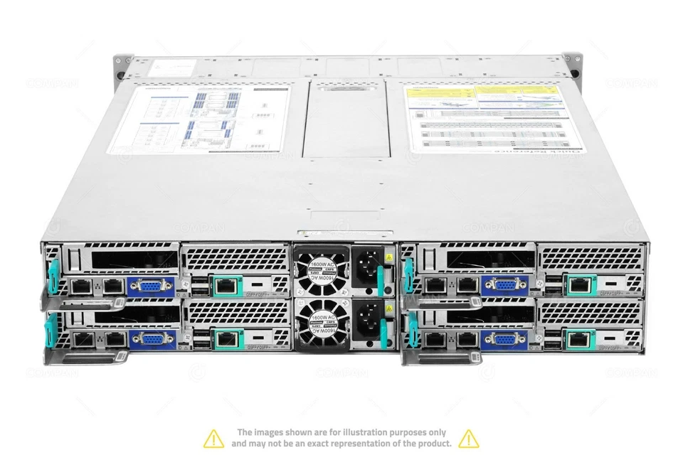 Intel H2216XXKR2 4x HNS2600KPR 8x Xeon E5-2640 V4 448GB RAM Rails - Image 3 of 4