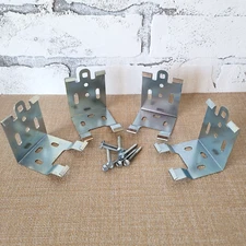 4 Rollease Cassette 120 System Shade Mounting Brackets w/Screws