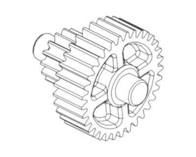 Absima Metallgetriebe 33T/15T-M0.6 AB-1231098 CR4.4 Wolf, 