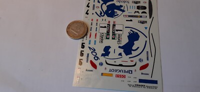 Adesivi Decalcomanie Bianche Originali Per Peugeot Anni '80 - Set Completo (Nuove, Serigrafia)