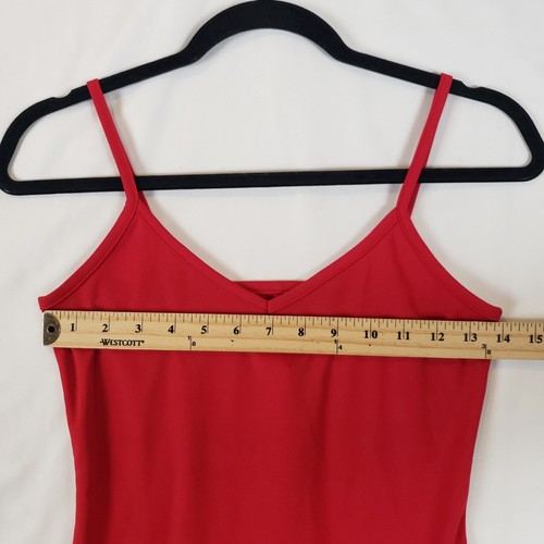 Y2K Minikleid Damen kleine A-Linie rot Spaghettiträger Vintage Byer Too - Bild 3 von 7