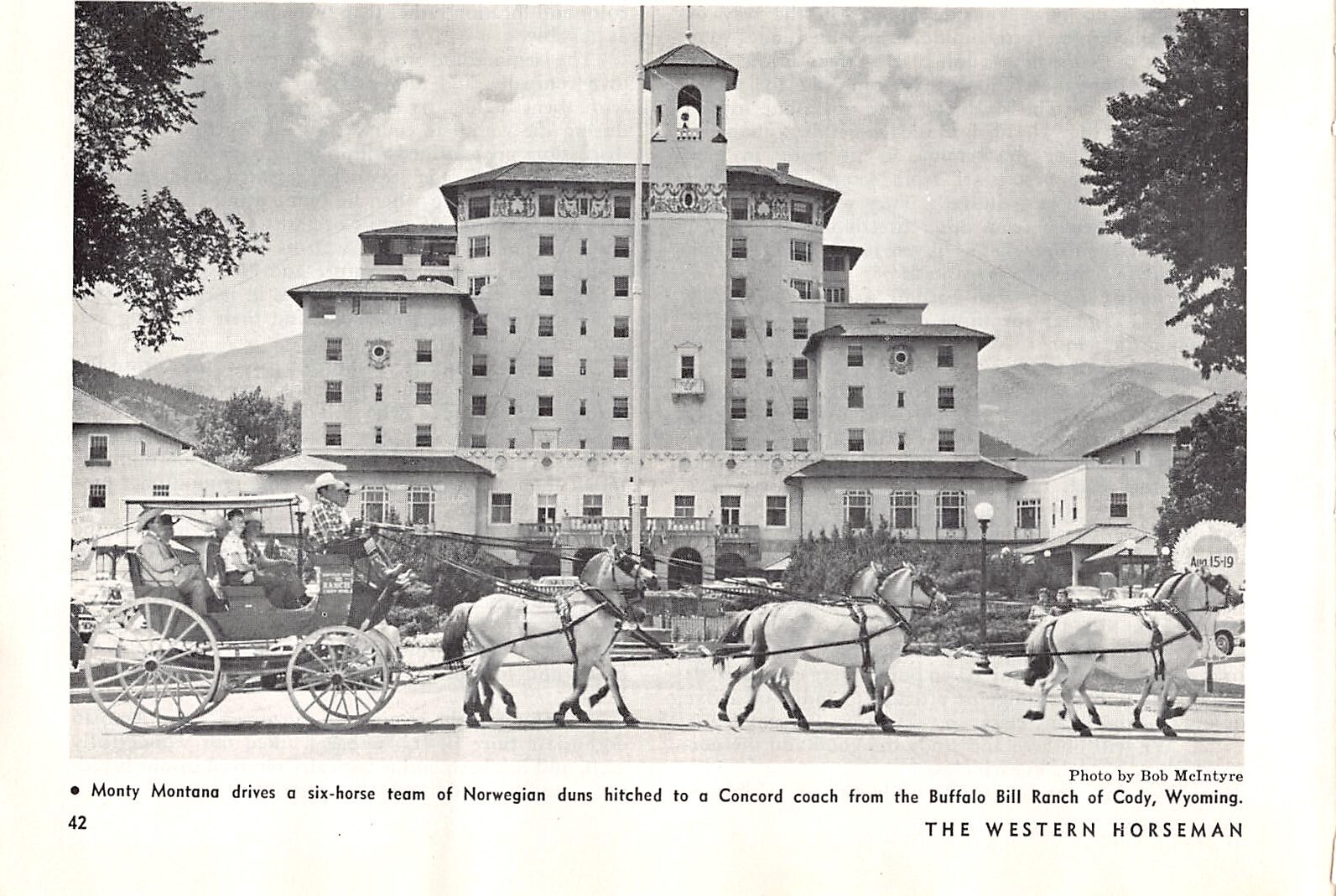 Monty Montana Broadmoor Resort Norwegian Duns Concord Coach 1962 Vtg Mag Excerpt