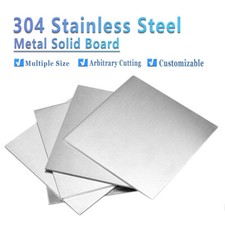 Stainless Steel Plate Sheet Thick 0.01 - 2.5mm Solid Board Metal Panel 100x100mm