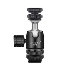 1/4'' Mini Ball Head Camera Tripod Head Hot Shoe Adapter Bracket Holder Mount