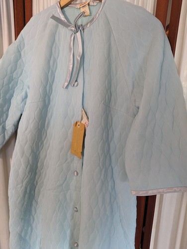 Neu mit Etikett Vintage Smart Time House Mantel Muumuu gesteppt Kodel Fiberfüllung hypoallergen - Bild 2 von 8
