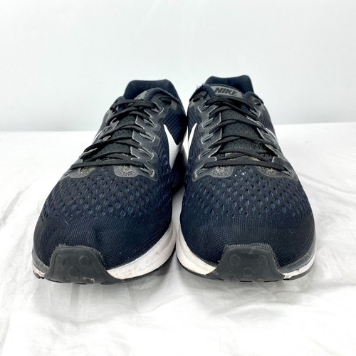 Nike Zoom Pegasus 34 Black White Athletic Running Sneakers Shoes Women's Size 11 - Picture 2 of 12