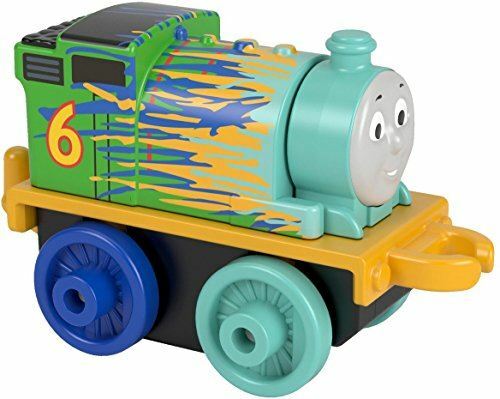 Thomas & Friends Minis Train Neon Splatter Percy 4cm Mini Engine #219