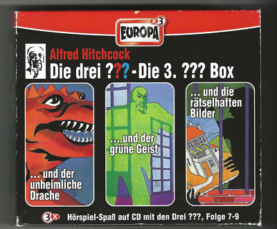 Die Dritte Alfred Hitchcock Drei Fragezeichen Box -alle Cds mit 3 x Logo Rarität