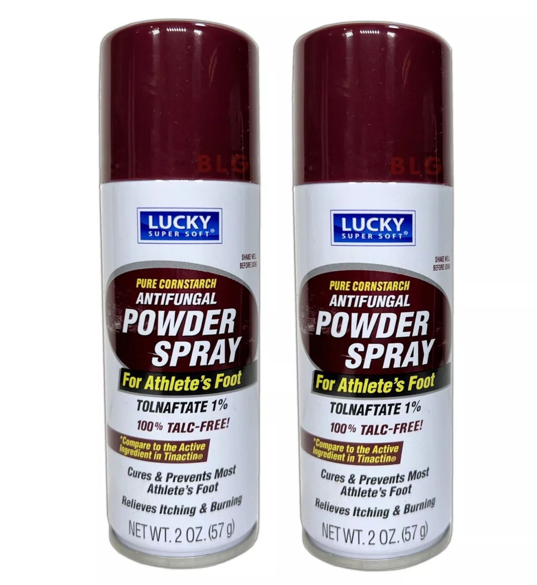 2PK Lucky Super Soft Antifugal Powder Spray For Athlete's Foot