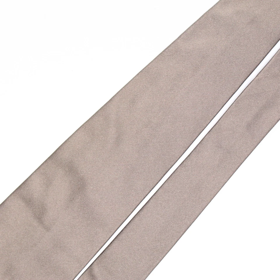 Corbata Ralph Lauren etiqueta púrpura para hombre de seda gris platino liso corbata Inglaterra Foto 3 de 4