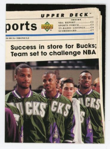 1994/95 Upper Deck #2 Todd Day, Vin Baker, Ken Norman, Eric Murdock (Bucks) - Bild 1 von 2