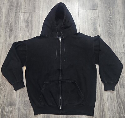 Vintage Y2K Marilyn Monroe Zip Up Hoodie Black Menss Size XL Jon