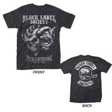 90s Black Label Society Since 1988 2 sided black short sleeve T shirt