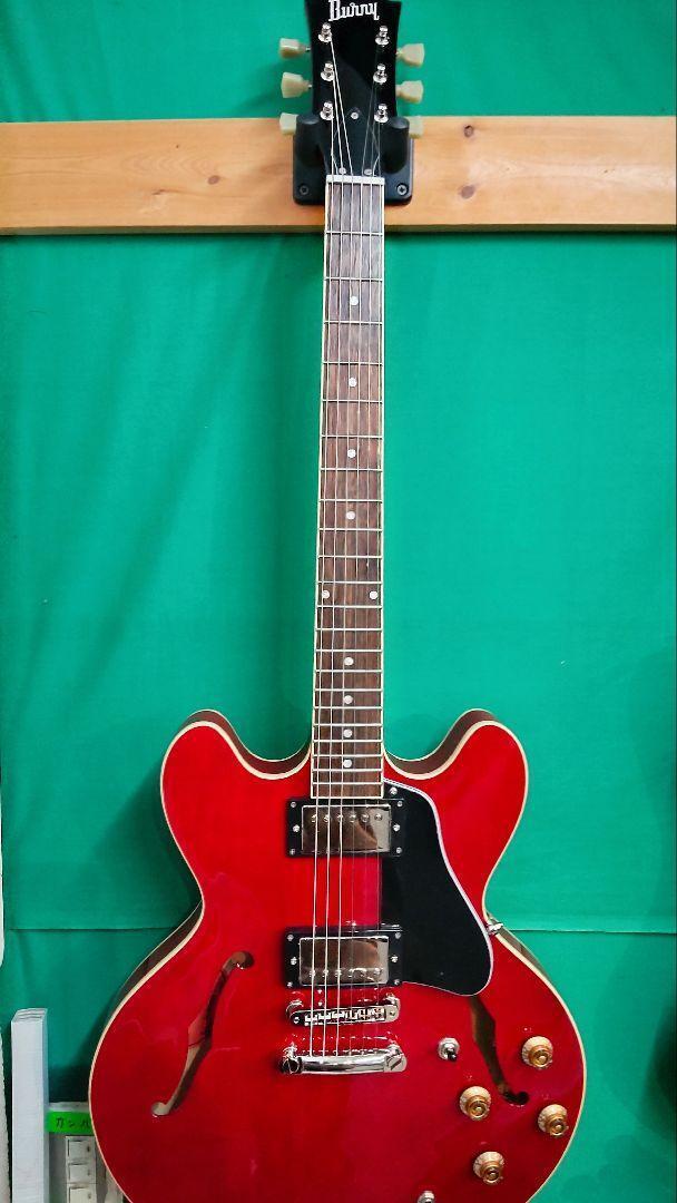 Burny RSA-70 Semi-Hollow Cherry Red ES-335 type Electric Burny RSA-70 Semi-Hollow Cherry Red ES-335 type Electric