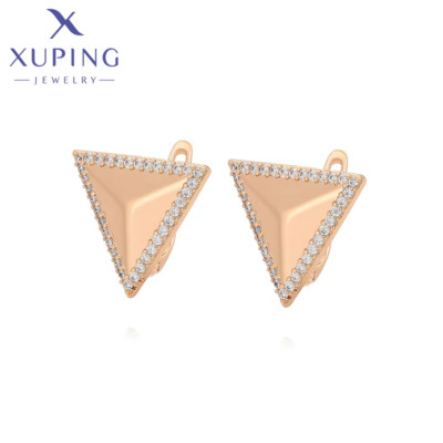 Xuping Jewelry Triangle Shaped Gold Plated Hoop Earrings for Women X000886797