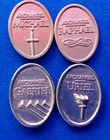4 ARCHANGEL Pocket Token St Michael Raphael Gabriel Uriel Protection Saint Medal