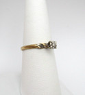 10K Yellow Gold Diamond Engagement Ring Sie 6.5 [R313] — photo 3