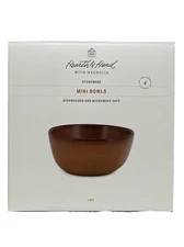 Hearth and Hand Magnolia Gold Matte Stoneware Mini Bowls Set Of 4 Dessert Snack