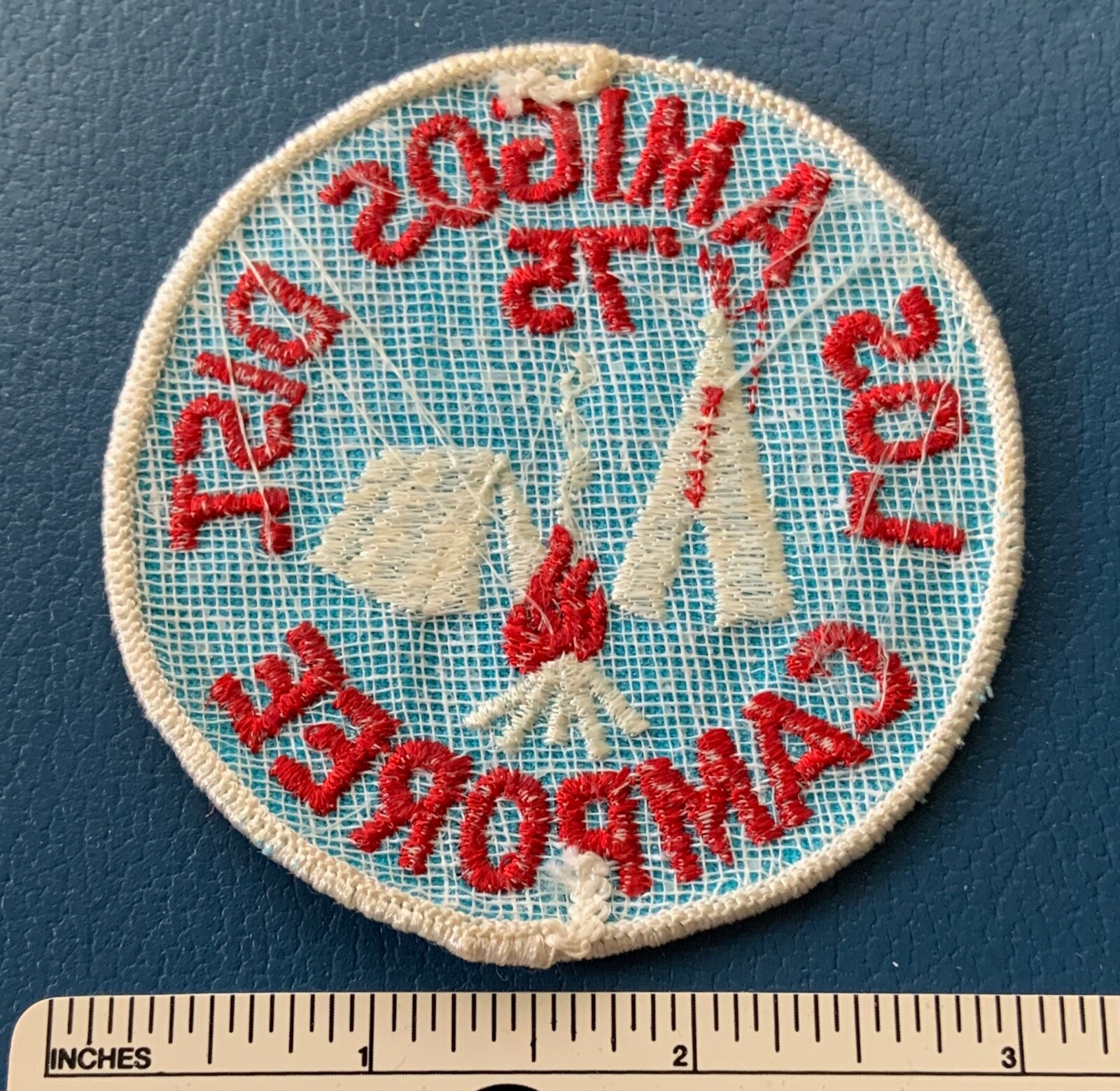 Vintage 1975 LOS AMIGOS DISTRICT Boy Scout Camporee PATCH BSA DP