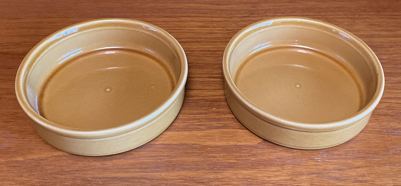 EMILE HENRY? SET OF 4 CREME BRÛLÉE BOWLS 87013 OVEN BAKEWARE MADE IN