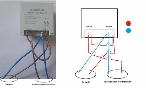 Digital LCD Zeitschaltuhr DC AC 12V,16A Timer Programmierbar Schalter Zeit Gut- - Bild 14 von 18