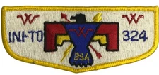 Ini-to Lodge 324 Flint River Council GA S5c pb Flap YEL Bdr (RC394)
