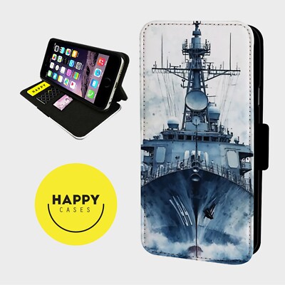 MARINE SHIP LEISTUNGSSTARK - Kunstleder Klapp Handy Hülle Cover - iPhone/Samsung