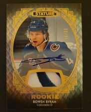 2021 Upper Deck Stature Bowen Byram Portrait Auto Patch Rookie /33