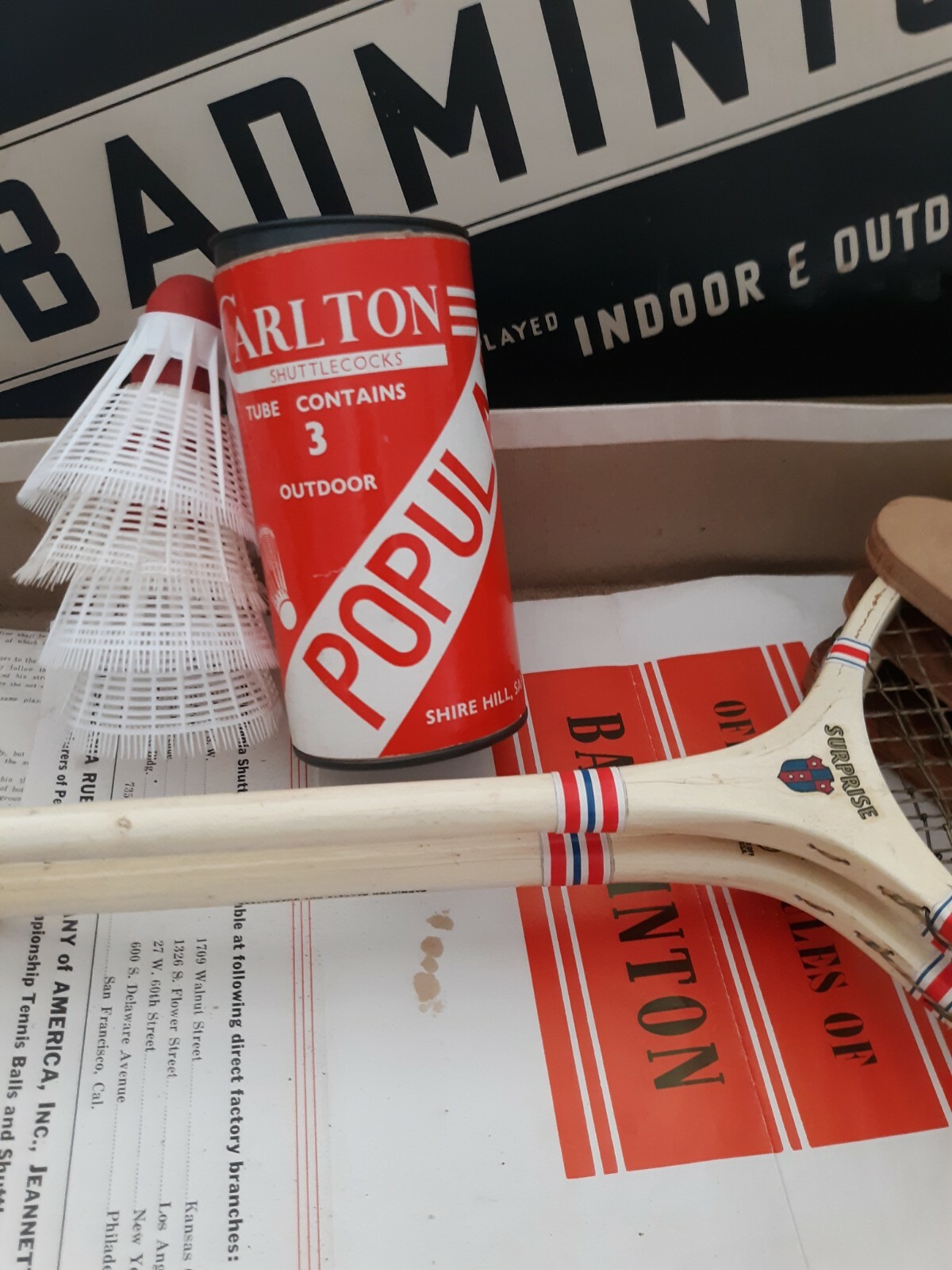 Vintage Sportcraft Badminton Set In Orig Box eBay