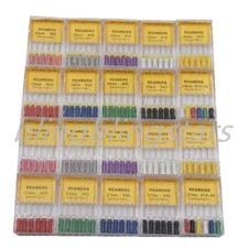 1 Box Stainless Steel Dental Endo 21/25/31mm REAMERS Root Canal File Hand Use