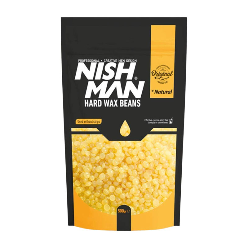 Cera per depilazione in granuli NISHMAN Hard Wax Beans Natural 500g