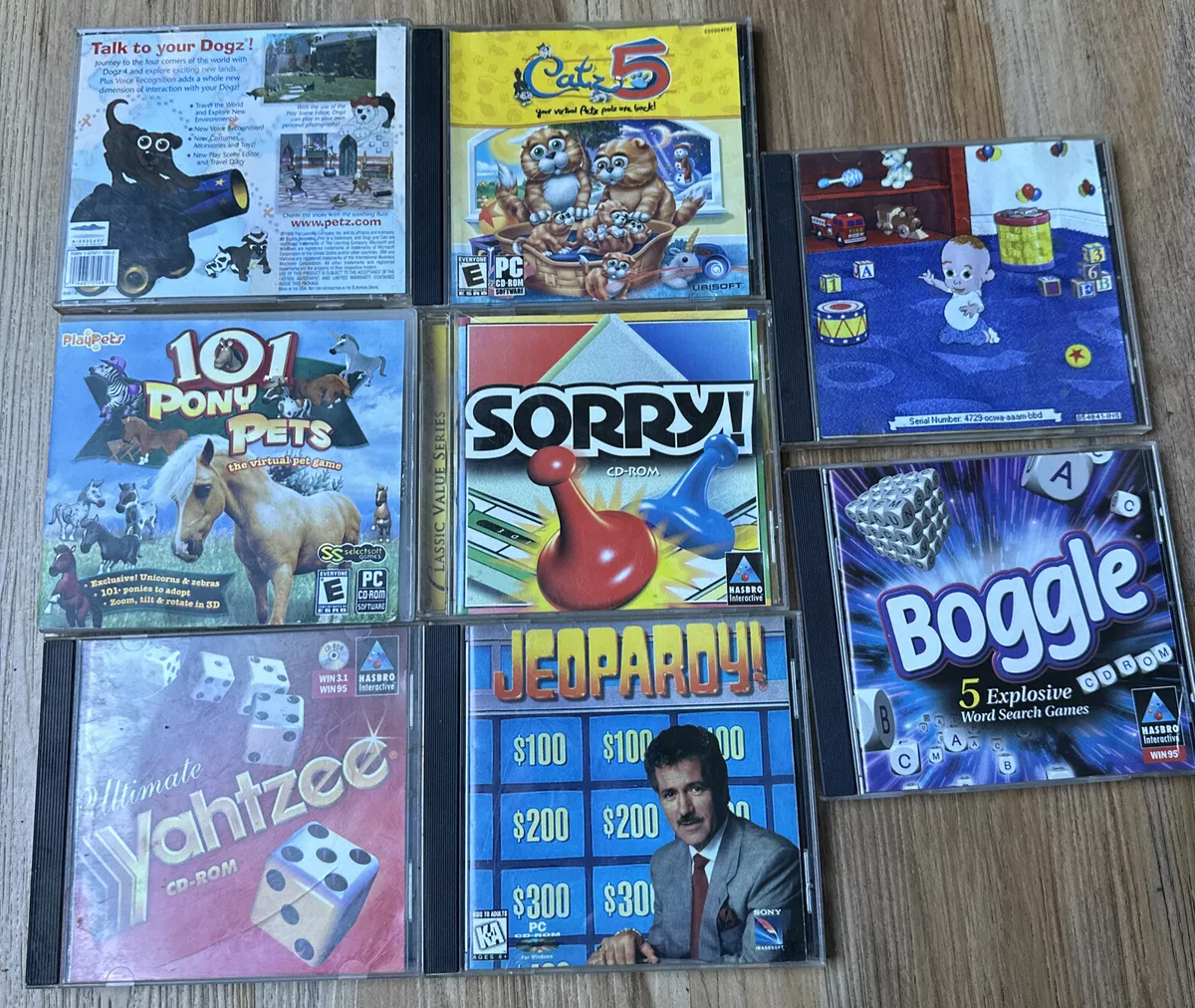 Lot of 8 Kids PC CD ROM Games - see description - FREE SHIPPING