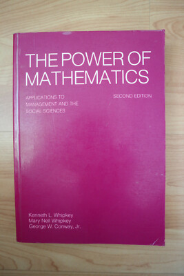 The Power of Mathematics 2nd ed. Whipkey, Whipkey, Conway Taschenbuch Sehr Gut!!