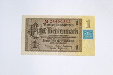1 marka emerytalna banknot strefa radziecka niemiecki bank centralny 1948 wydanie kuponu