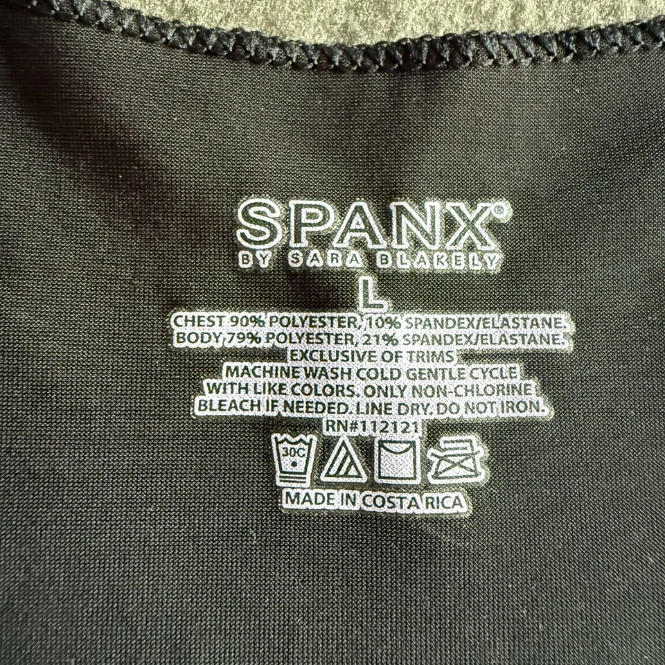 Prendas moldeadoras Spanx by Sara Blakely de una pieza grandes negras para mujer Foto 2 de 4