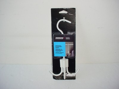 Arrow 160466 Over The Rod Quad Spinning Accessory Hook White Finish