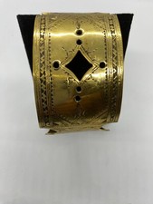 Tuareg Authentic Finely-detailed Brass cuff bracelet