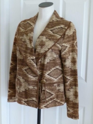 Giacca avvolgente Ralph Lauren cotone sud-ovest Navajo collare concho bottoni ~M/L - Foto 4 di 12