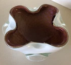 Vintage “Murano Glass” Candy Dish-Ashtray ~ 7” ~ Made In Italy