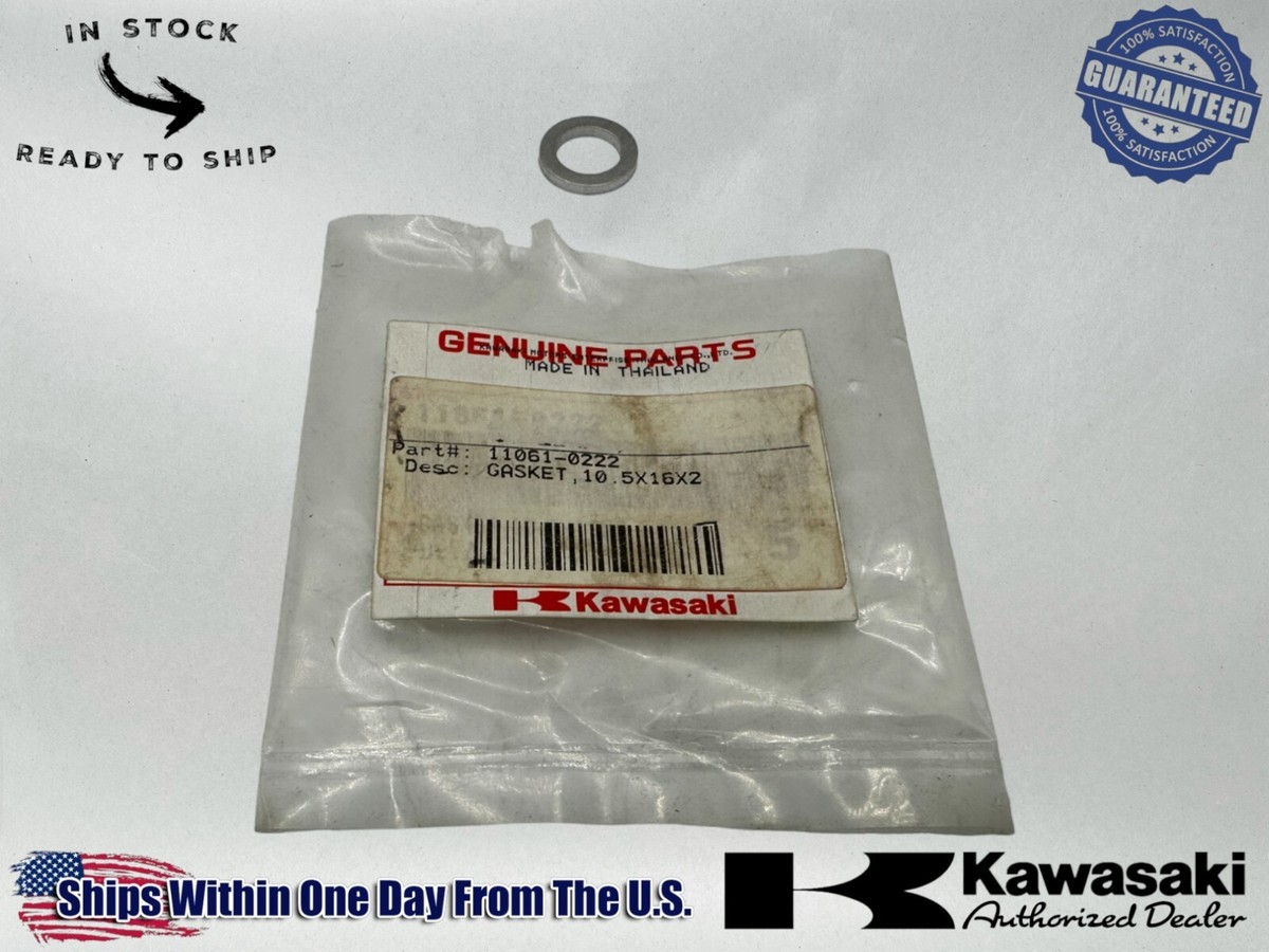 バッグ S Kawasaki Genuine OEM Authentic 10.5X16X2 Gasket 11061-0222