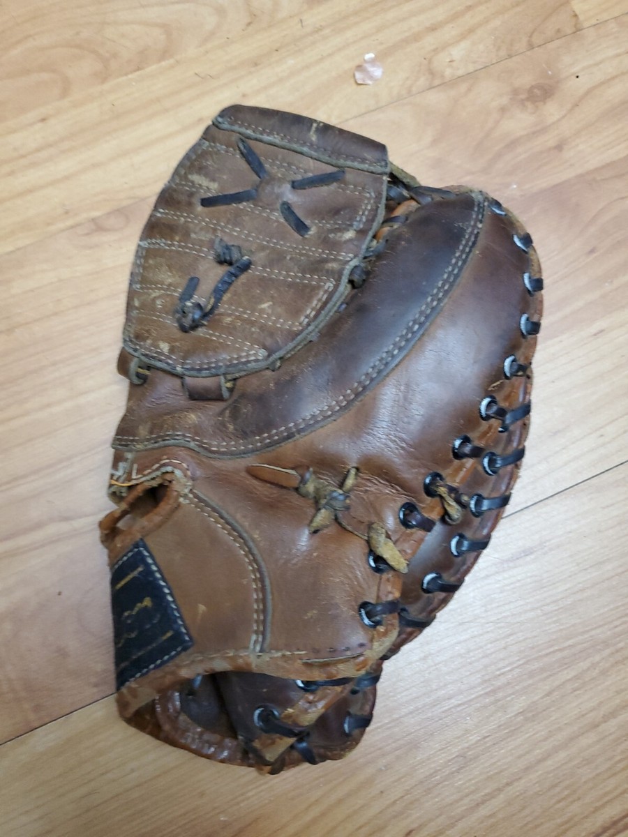 VINTAGE WILSON 2774 GIL HODGES TRU-TRAP FIRST BASEMAN'S BASEBALL GLOVE RH  MITT
