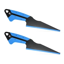 2 PCS Window Tint Tools Side Wiper Swiper w/ Magnetic Handle Water Blade Scraper