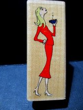 LADY WHATEVER STAMPABILITIES RUBBER STAMP WOOD MTD CR1025